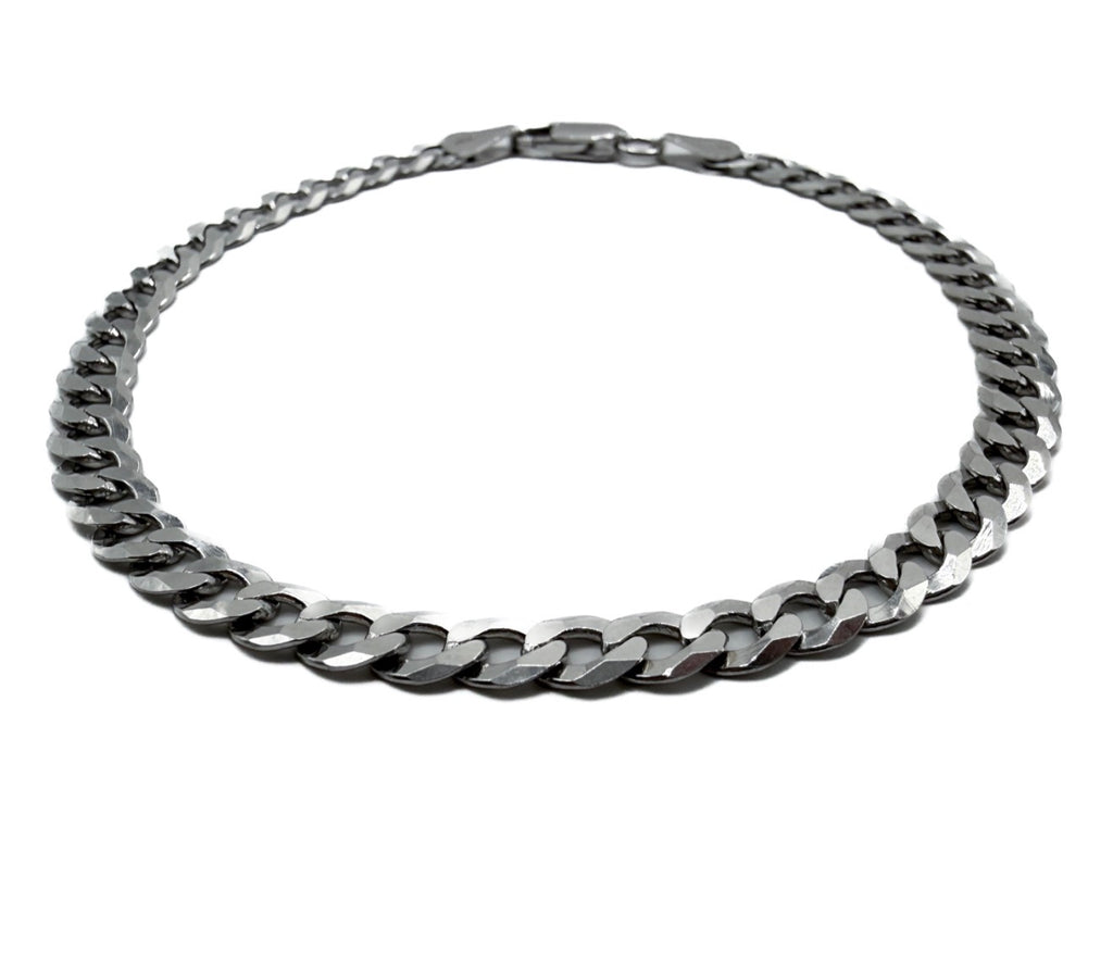 Solid Sterling Silver Curb Bracelet 8"