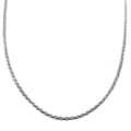 Silver King Chain Necklace 22"