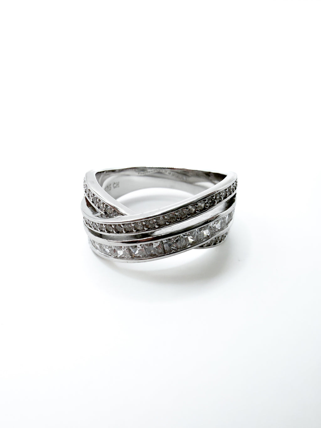 Sterling Silver Infinity Band Ring 8"