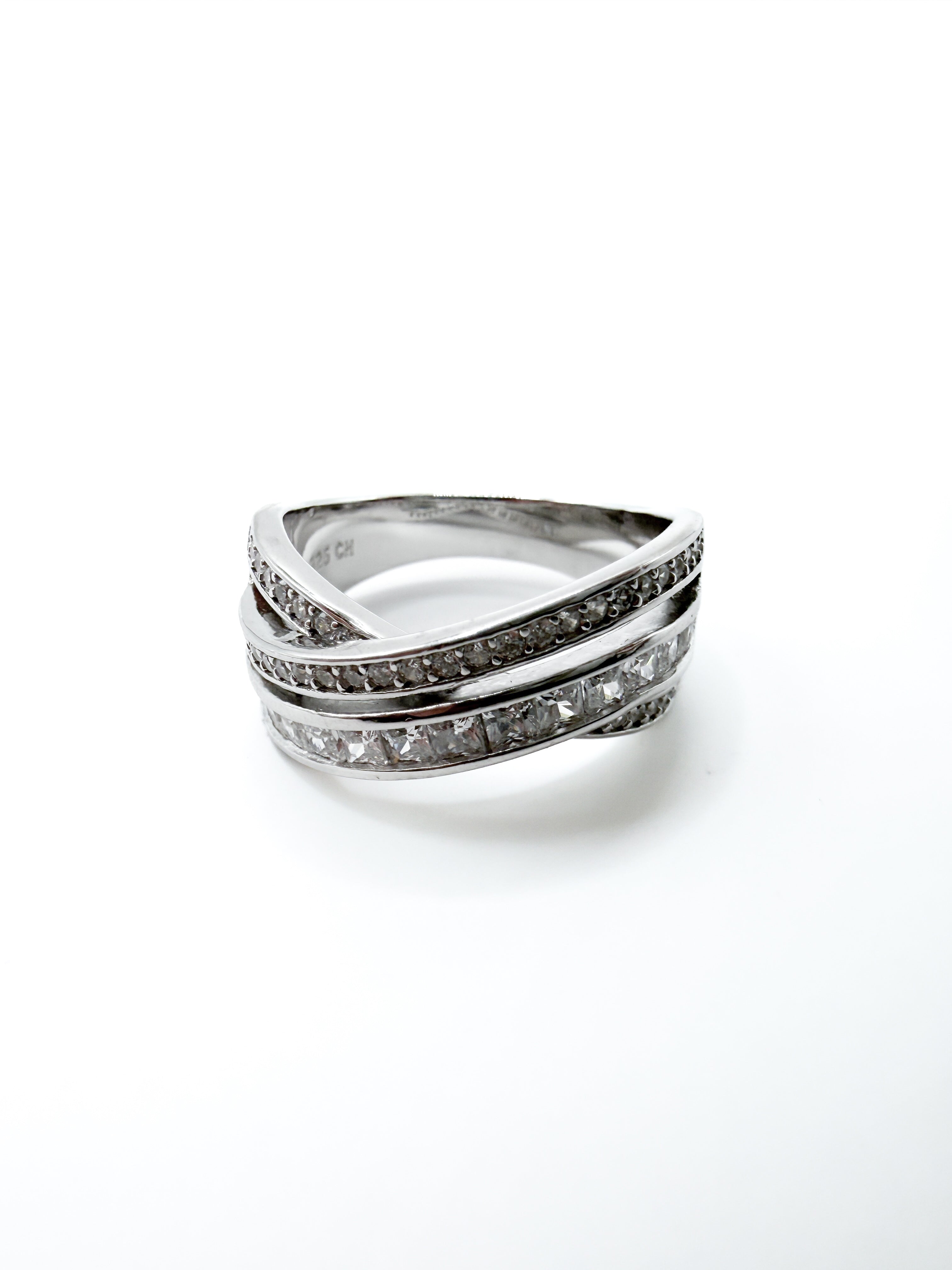Sterling Silver Infinity Band Ring 8"