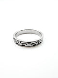Sterling Silver Labyrinth Ring 10.5"