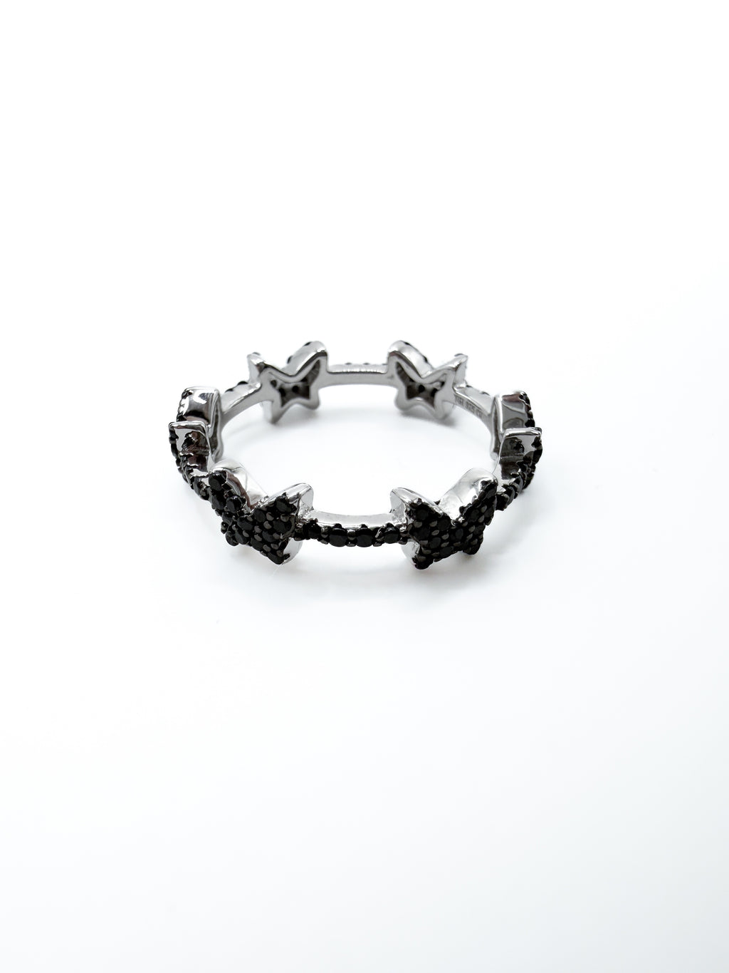 Noir Butterfly Ring 7"