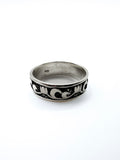 Sterling Silver Scroll Band Ring 11"