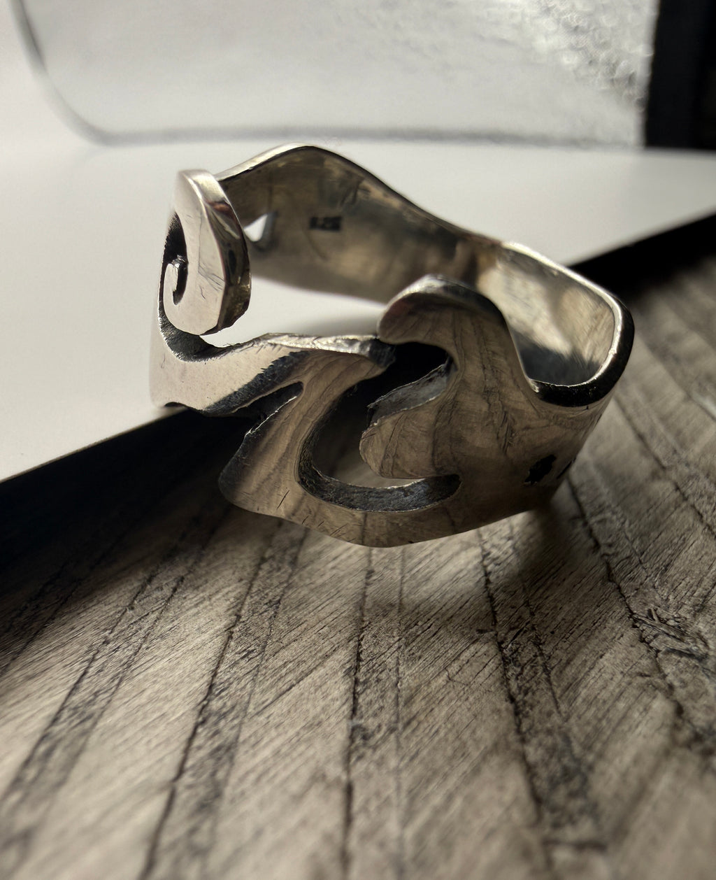 Sterling Silver Wave Ring 9"
