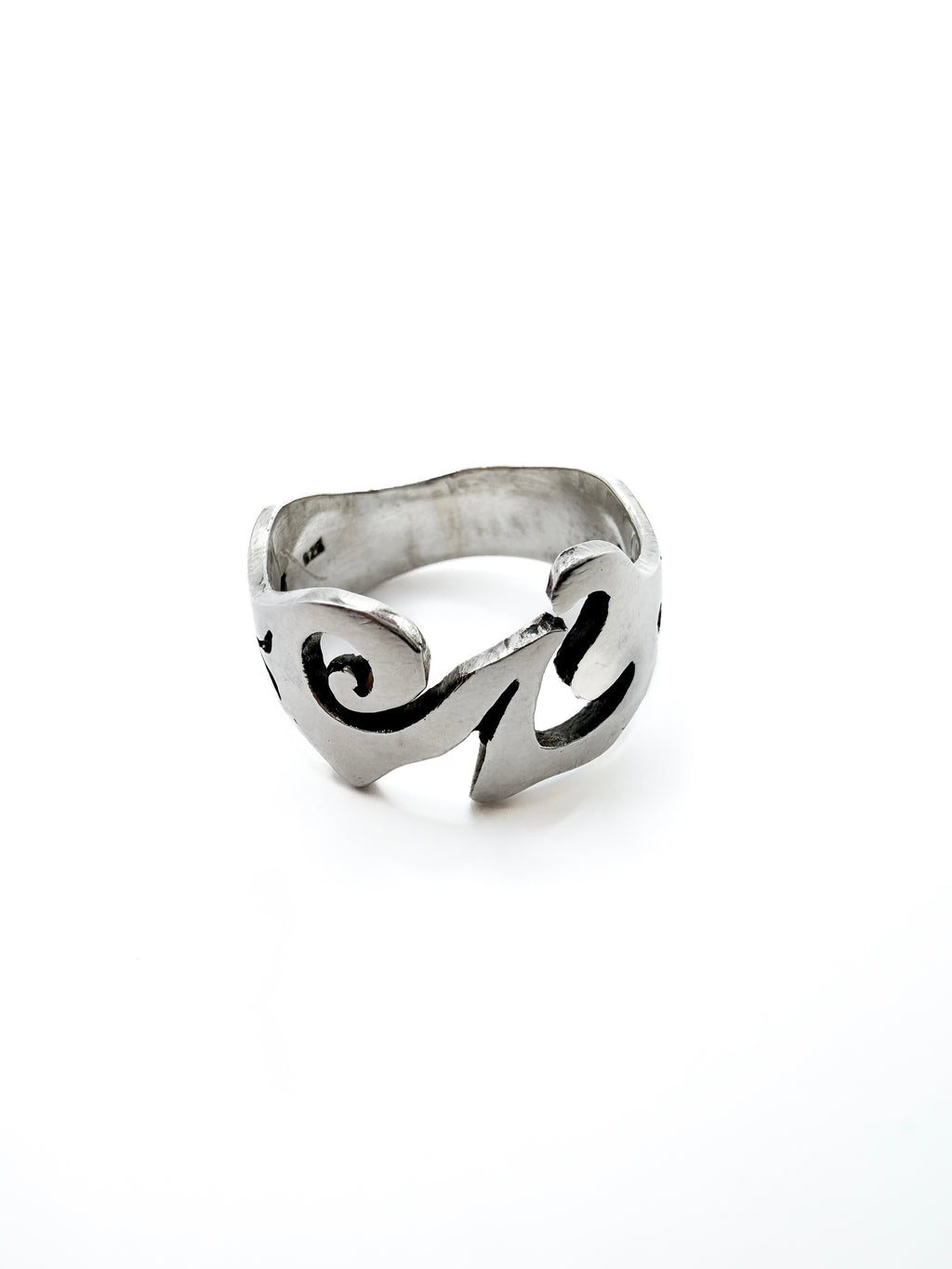 Sterling Silver Wave Ring 9"
