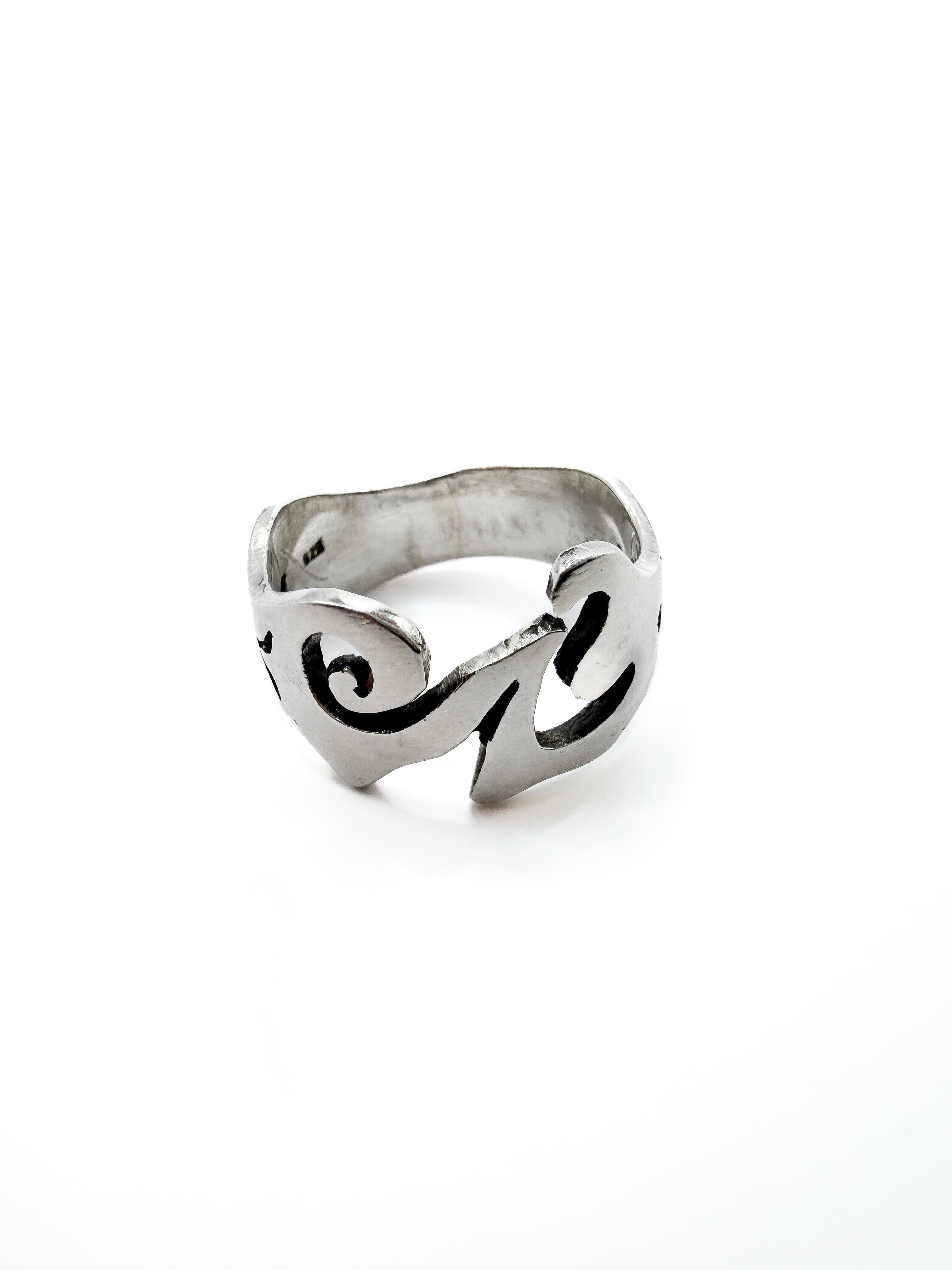 Sterling Silver Wave Ring 9"